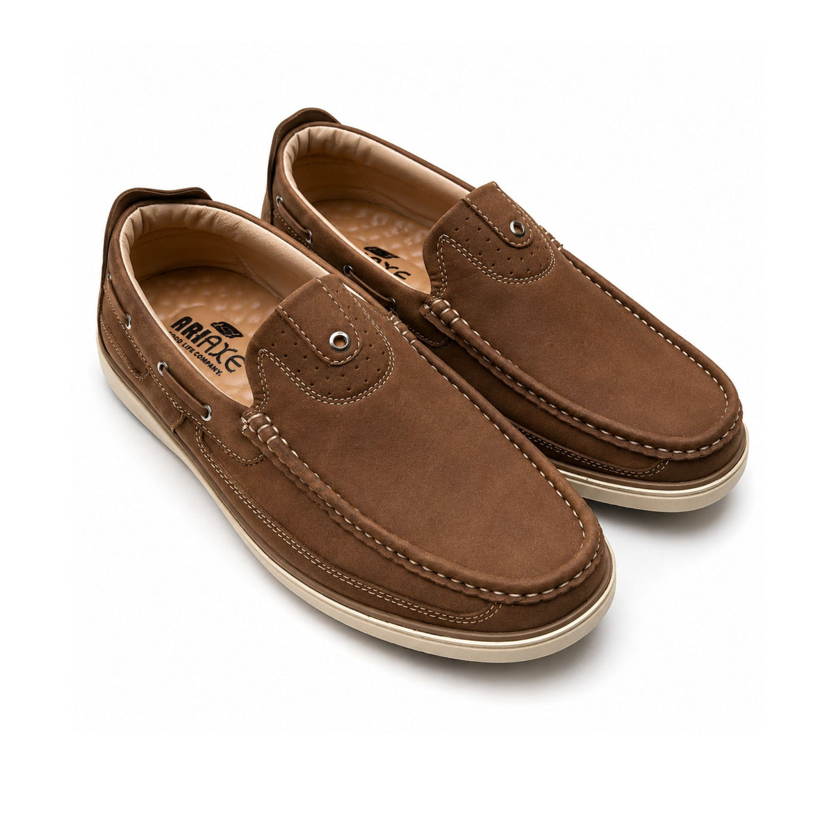 Wristoe™ Classic Suede Loafers-Brown