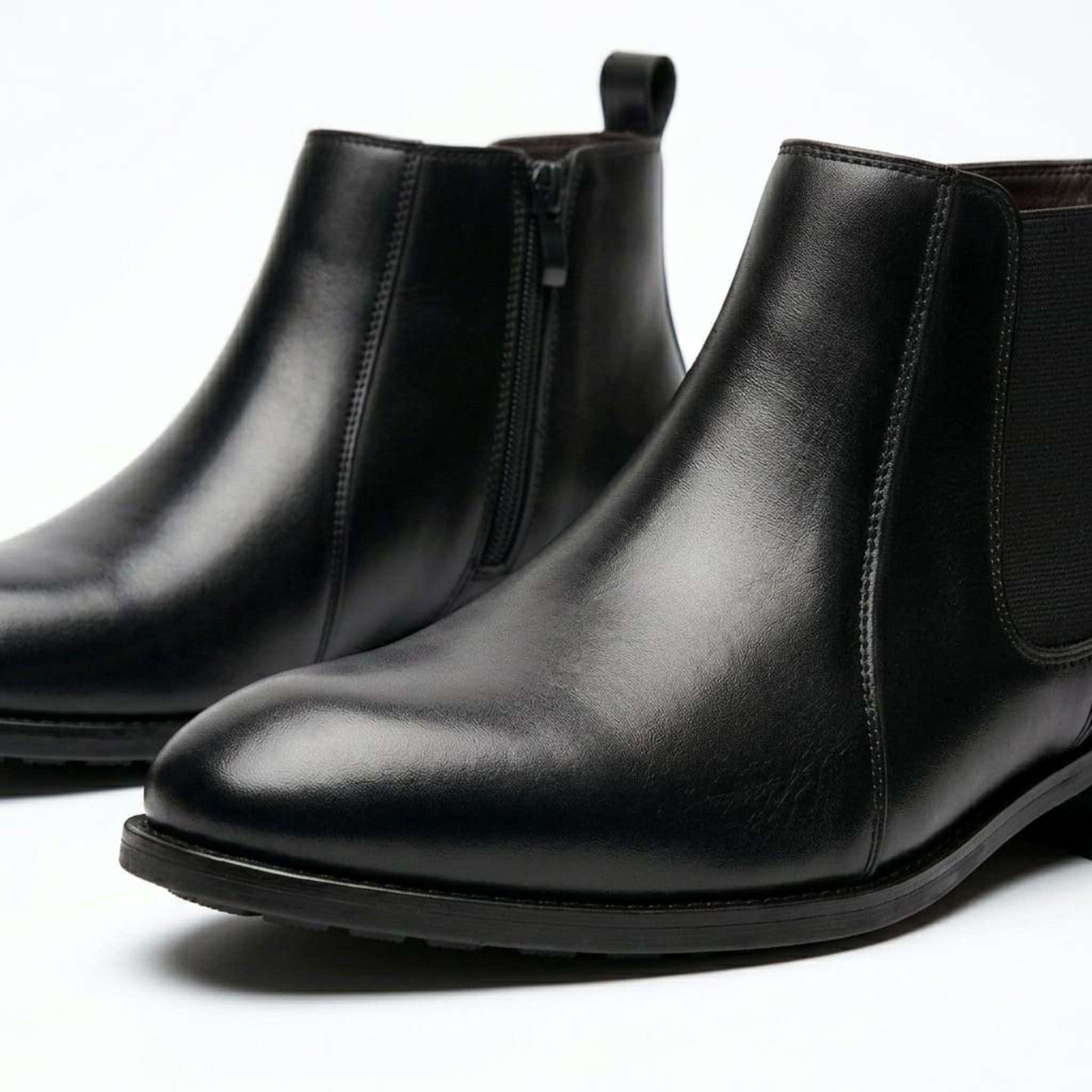 Wristoe Noir Black Leather Chelsea Boot