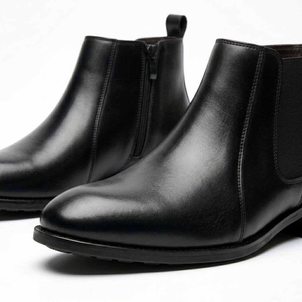 Wristoe Noir Black Leather Chelsea Boot