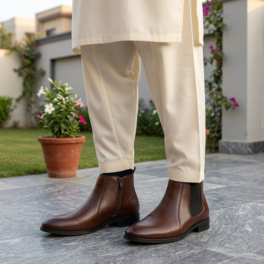 Wristoe Heritage Brown Leather Chelsea Boot