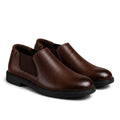 Wristoe Classic Brown Leather Slip-On Loafer