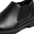 Wristoe Classic Black Leather Slip-On Loafer