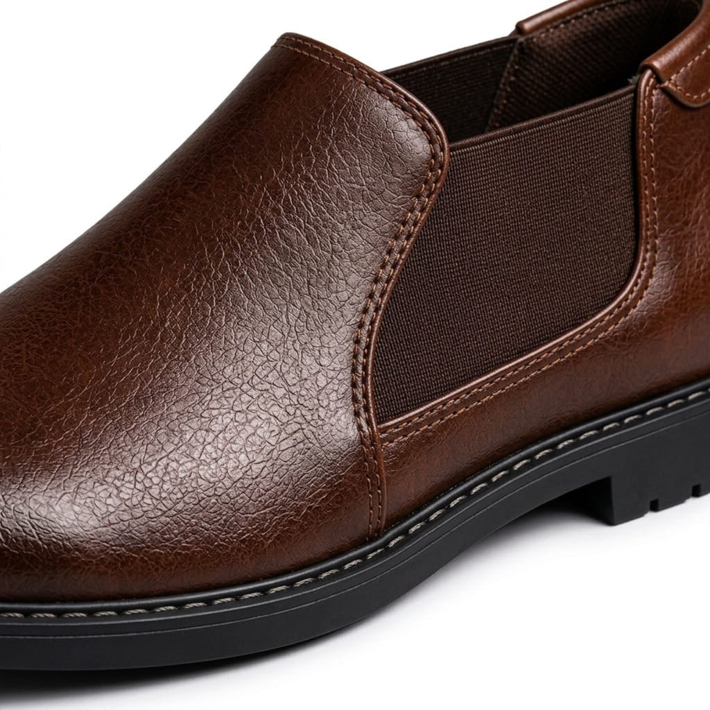 Wristoe Classic Brown Leather Slip-On Loafer
