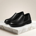 Wristoe Classic Black Leather Slip-On Loafer