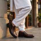 Wristoe Classic Brown Leather Slip-On Loafer