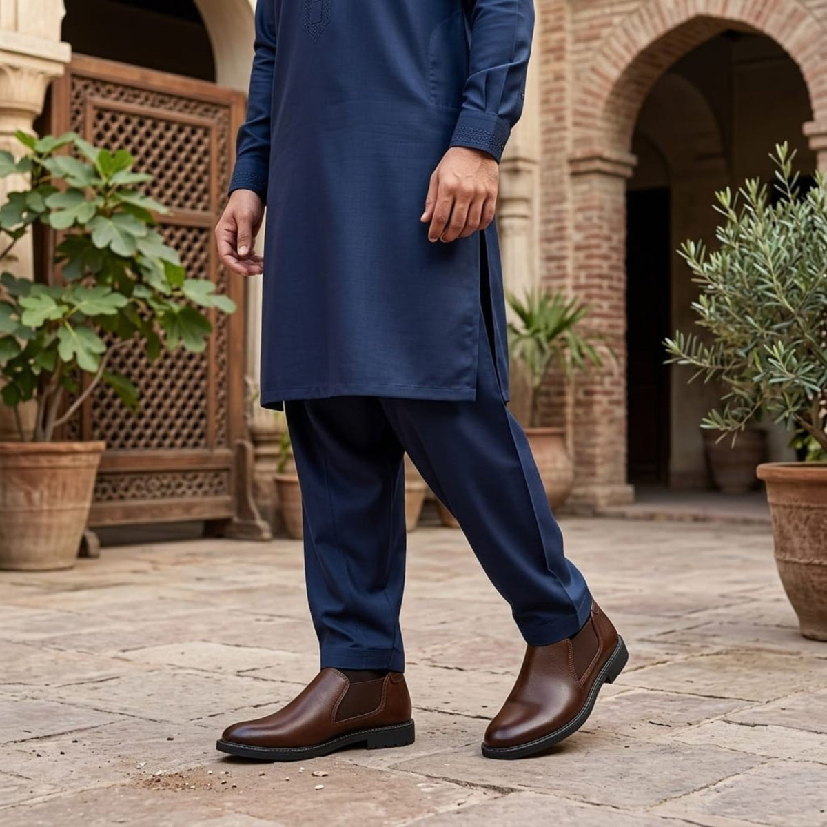 Wristoe Classic Brown Leather Slip-On Loafer