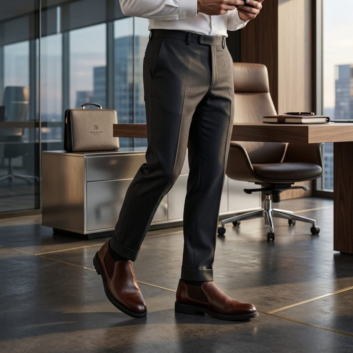 Wristoe Classic Brown Leather Slip-On Loafer