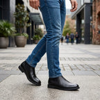 Wristoe Classic Black Leather Slip-On Loafer