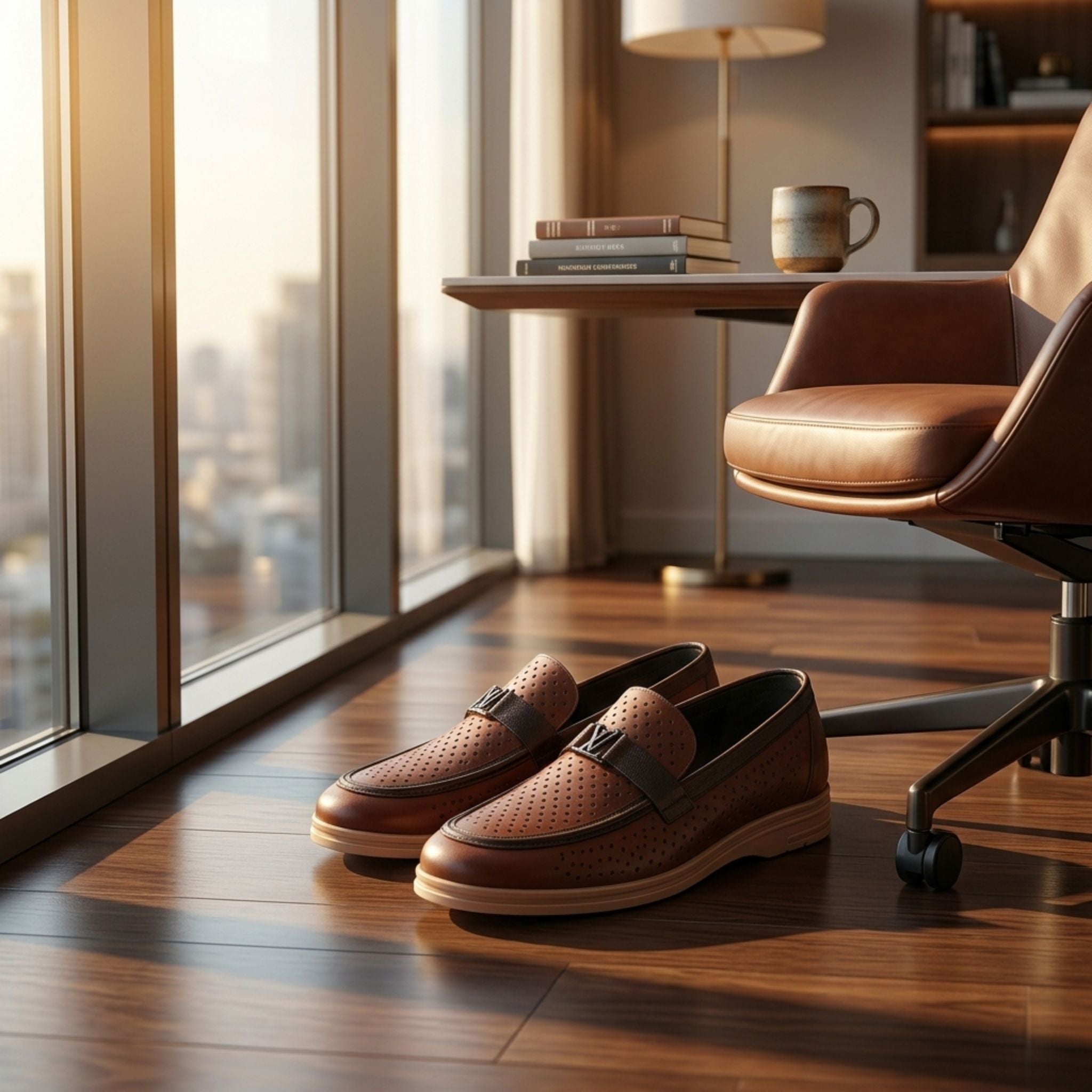 Air Comfort Leather Loafers for Men | Premium Breathable Shoes | Wristoe