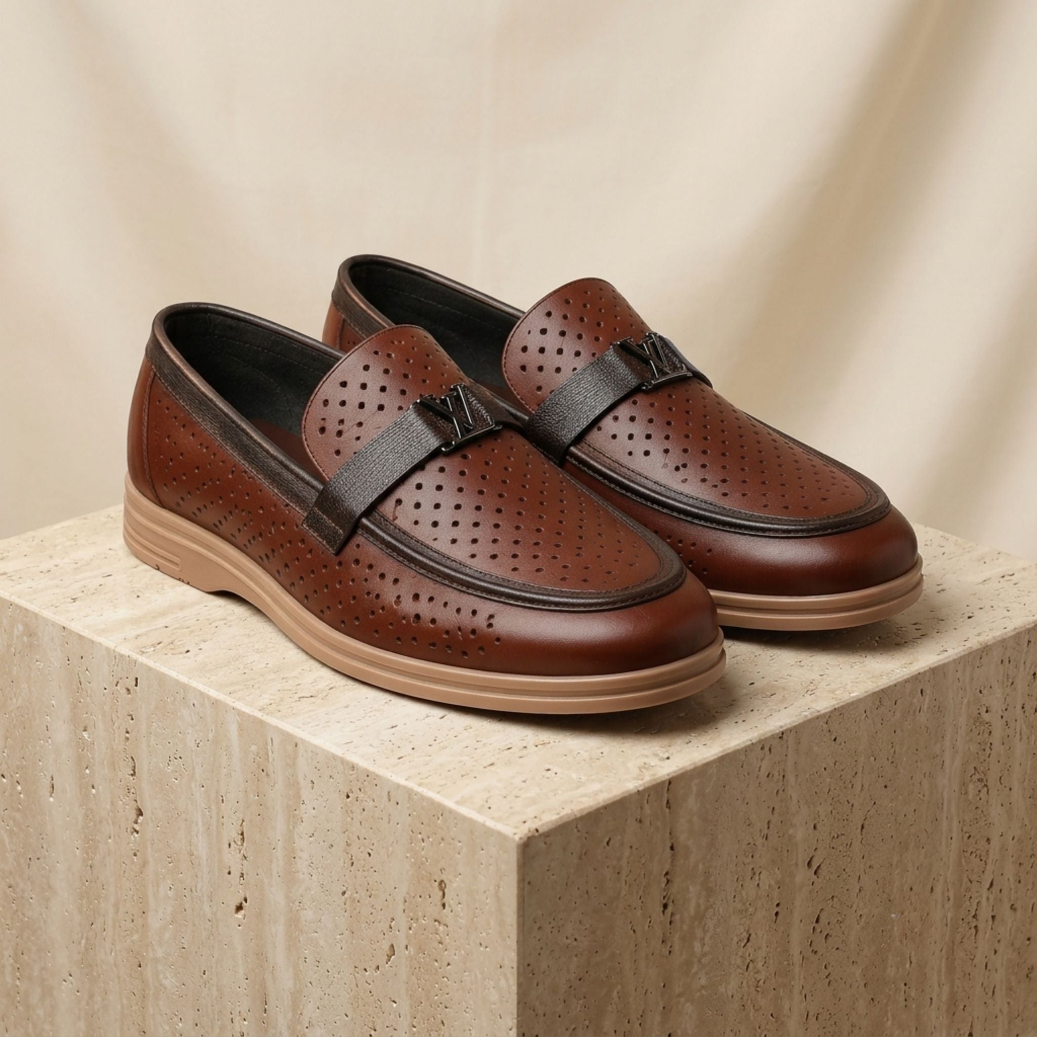 Air Comfort Leather Loafers for Men | Premium Breathable Shoes | Wristoe