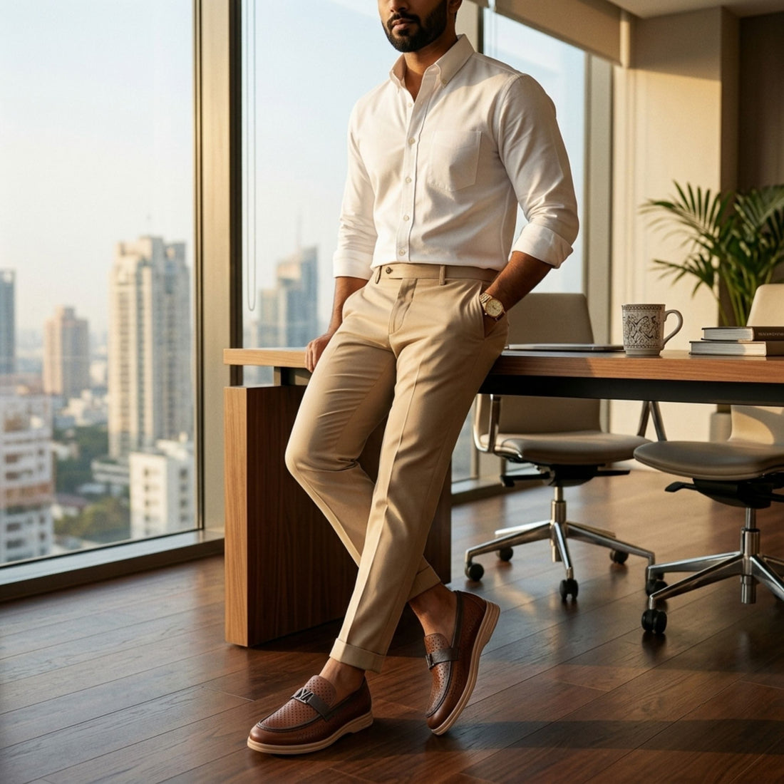 Air Comfort Leather Loafers for Men | Premium Breathable Shoes | Wristoe