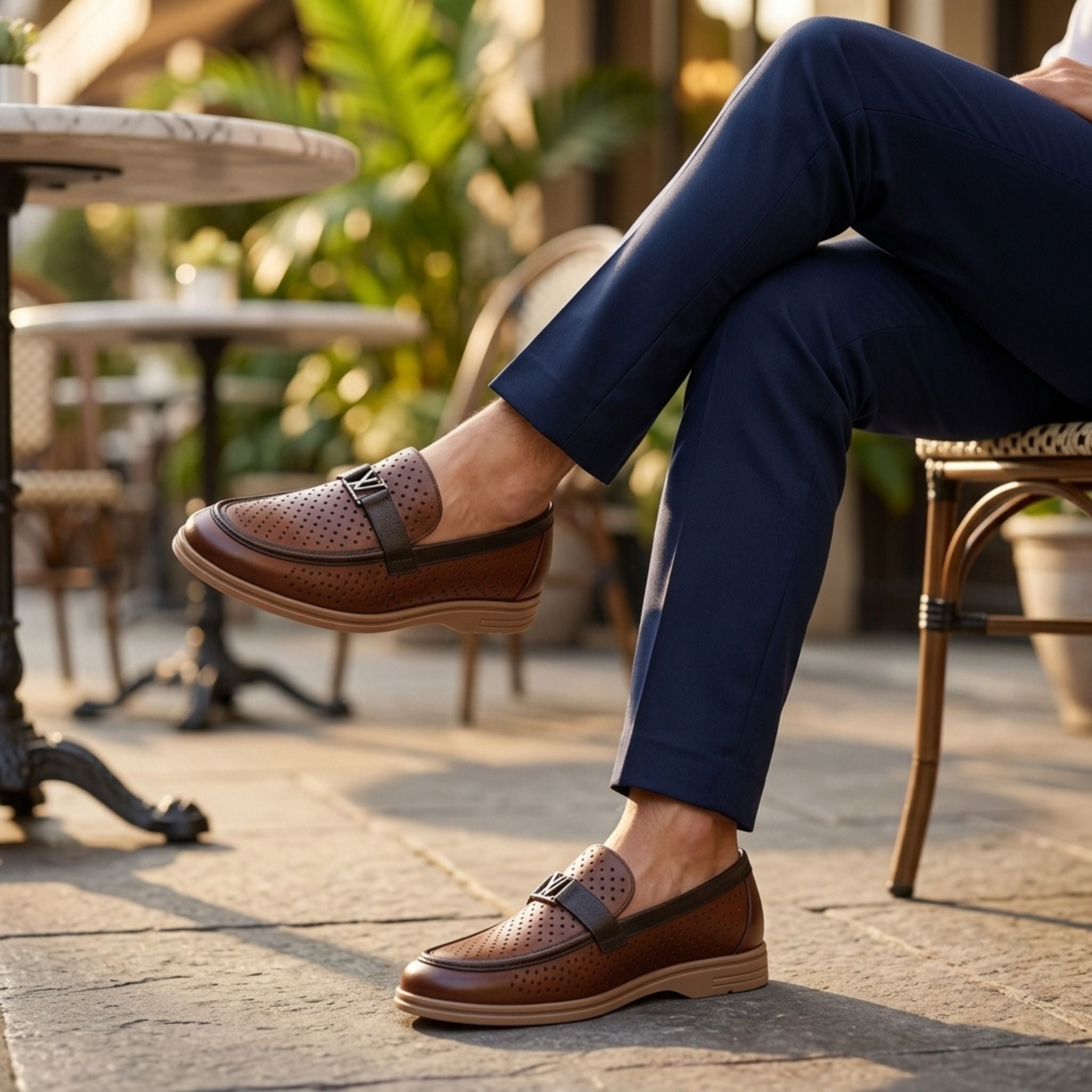 Air Comfort Leather Loafers for Men | Premium Breathable Shoes | Wristoe