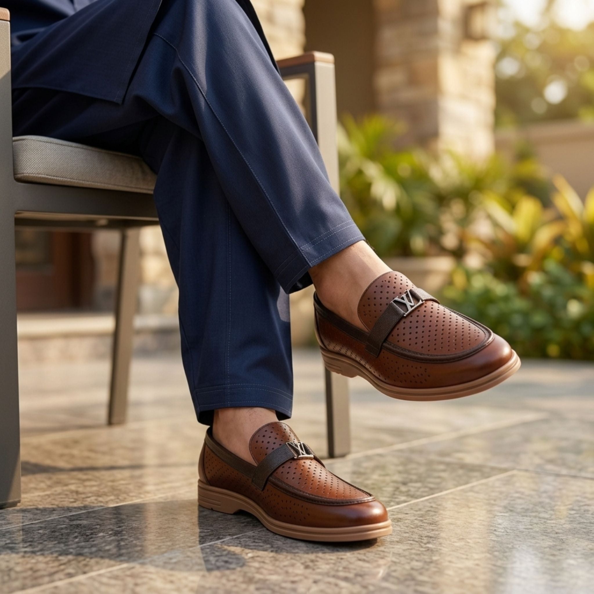 Air Comfort Leather Loafers for Men | Premium Breathable Shoes | Wristoe