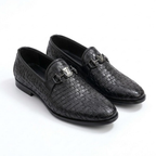 Premium Black Leather Loafers for Men