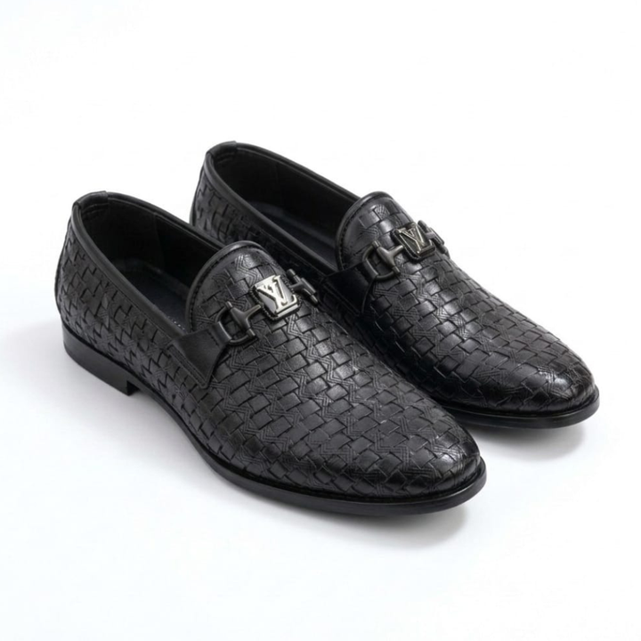 Premium Black Leather Loafers for Men