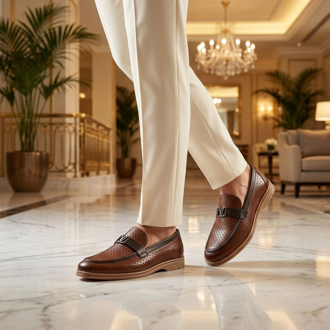 Air Comfort Leather Loafers for Men | Premium Breathable Shoes | Wristoe