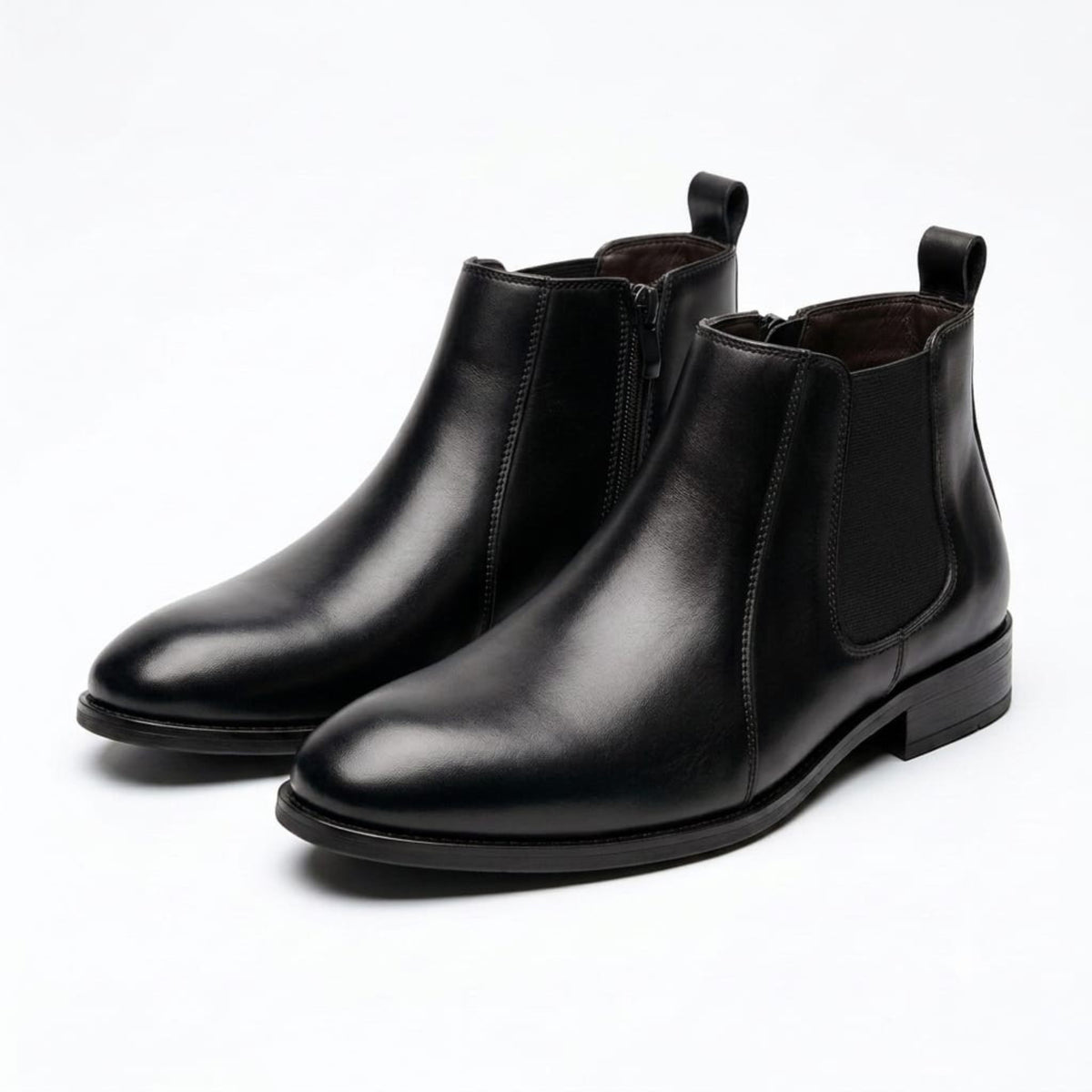 Wristoe Noir Black Leather Chelsea Boot
