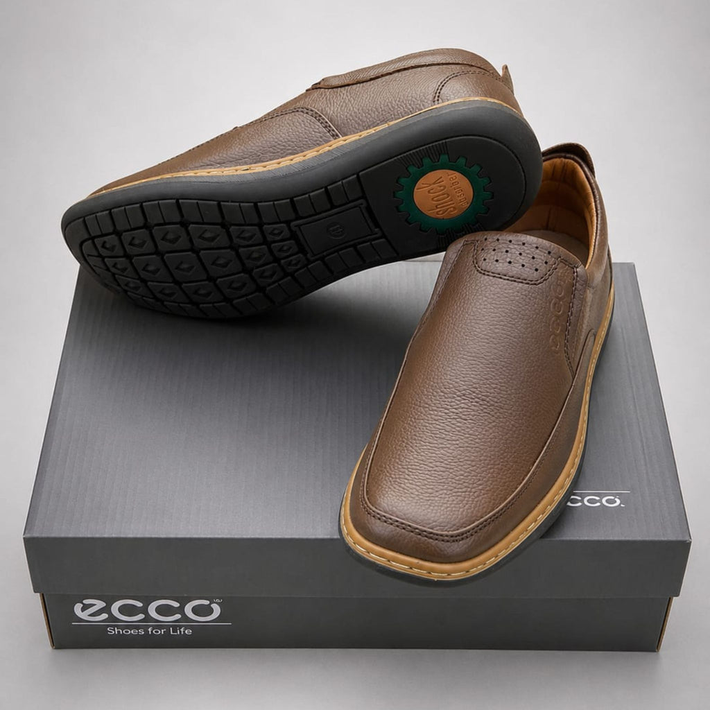 Premium Leather Comfort Shoes-WT071-Mustard