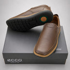 Premium Leather Comfort Shoes-WT071-Mustard