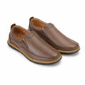 Premium Leather Comfort Shoes-WT071-Mustard