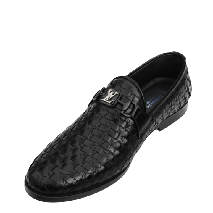 Premium Black Leather Loafers for Men
